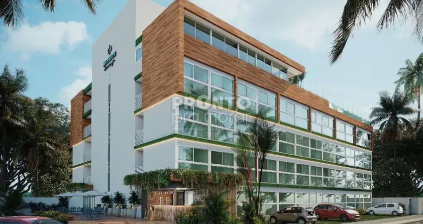 Duplex compacto com piscina de borda infinita: investimento inteligente em porto de galinhas