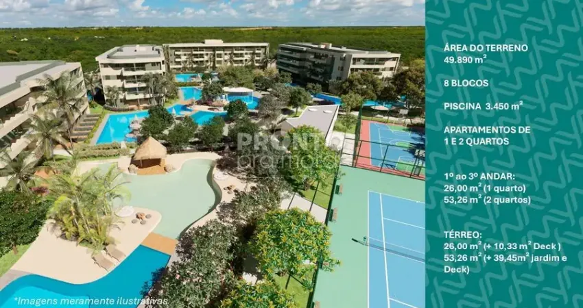 Excelente apartamento em construção localizado em muro alto, com 53,26m² de área útil.