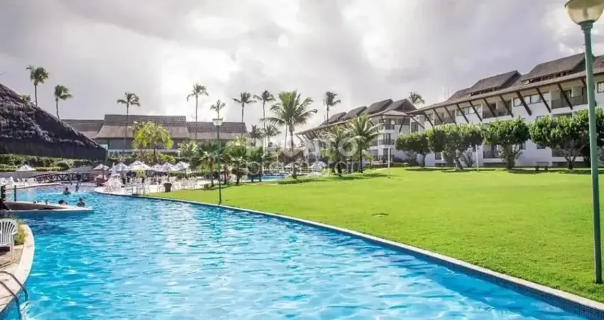 Flat de alto padrão mobiliado: suíte e lazer resort em muro alto