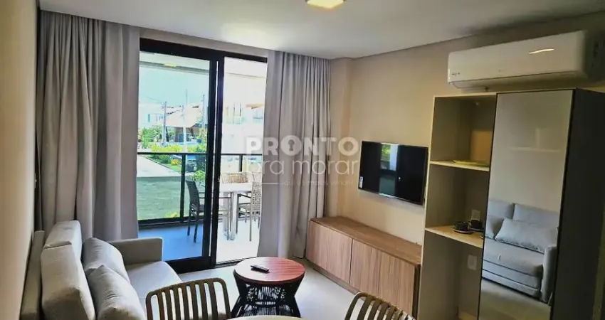 Apartamento mobiliado em cais eco residência muro alto, ipojuca / pe