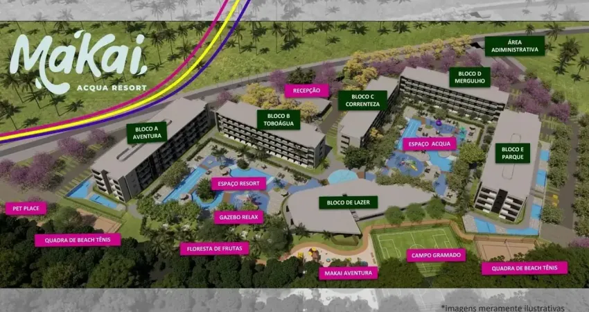 Makai acqua resort seu novo litoral particular onde viver bem é o padrão em muro alto - ipojuca - pe