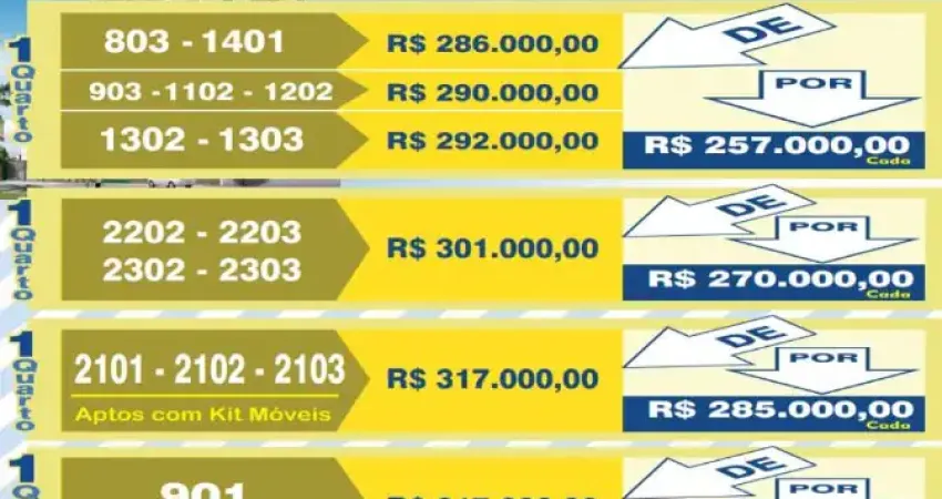 Unidades 2101/2102/2103 de 317.000 por 285.000cada aptos com kit movéis em barra de jangada - jaboatão dos guararapes-pe