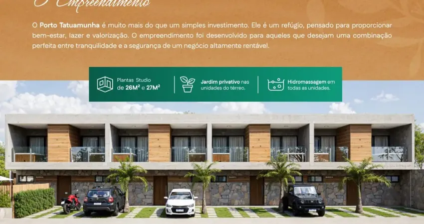 Apartamento studio compacto, porto tatuamunha-al na rota dos milagres