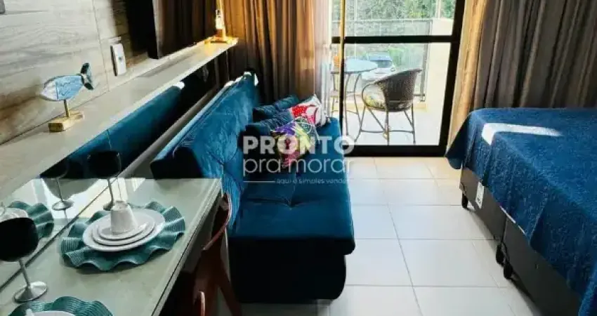 Apartamento com 28 m² e todo mobiliado - em muro alto e com um lazer completo !