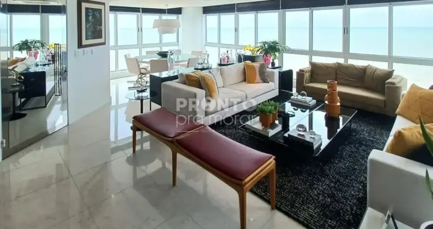 Excelente apartamento de alto padrão na avenida boa viagem – 160m²