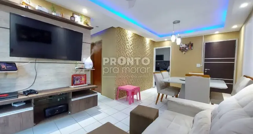 Apartamento com excelente localização em candeias, com 71,37m² de área útil.
