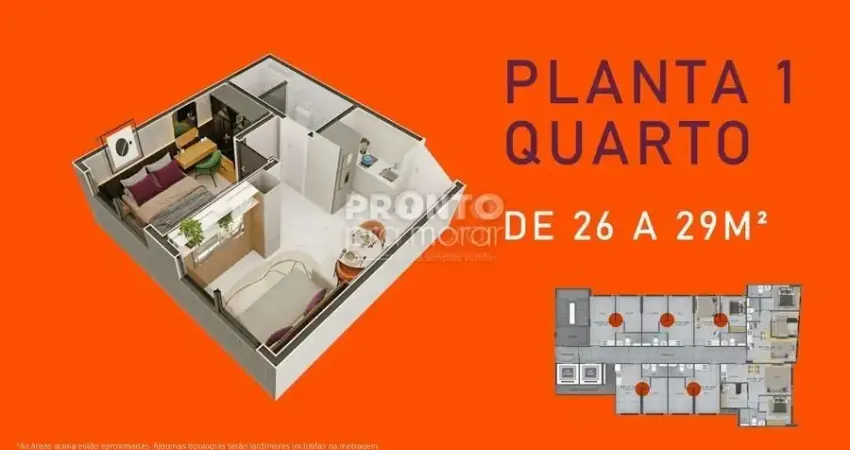 Excelente repasse de flat de 26,01m² em construção, com excelente localização no bairro da boa vista.