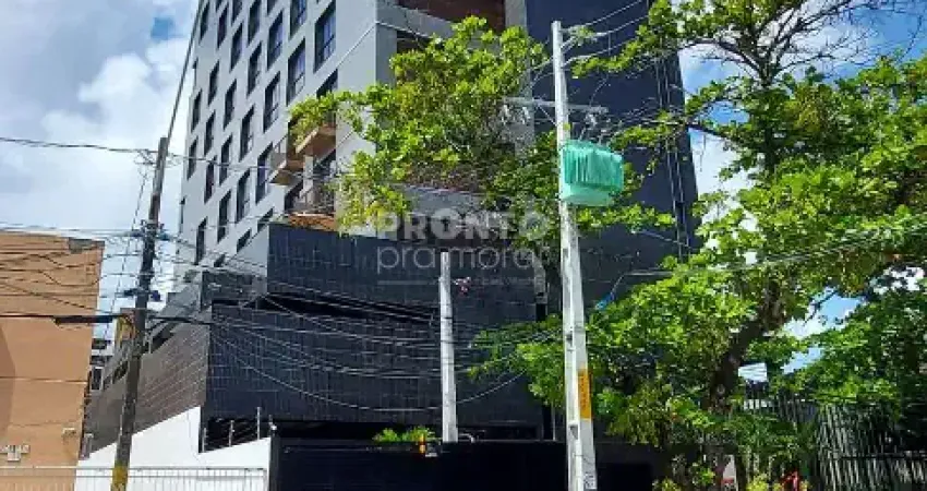 Excelente flat mobiliado localizado na ilha do leite, com 21,69m² de área construída.