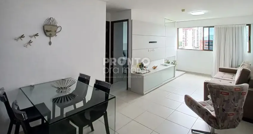 Excelente apartamento mobiliado localizado no bairro de boa viagem, com 53,61m² de área útil.