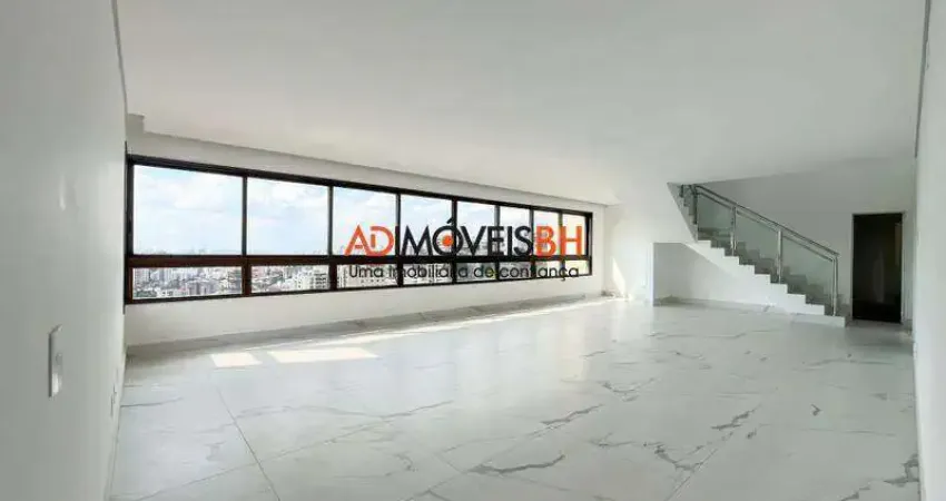 Apto cobertura à venda, 4 quartos, 4 suítes, 4 vagas, santa lúcia - belo horizonte/mg
