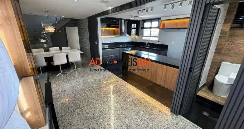 Apto cobertura à venda, 4 quartos, 2 suítes, 3 vagas, palmares - belo horizonte/mg