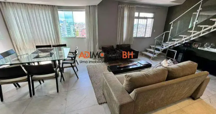 Apto cobertura à venda, 4 quartos, 1 suíte, 4 vagas, nova floresta - belo horizonte/mg