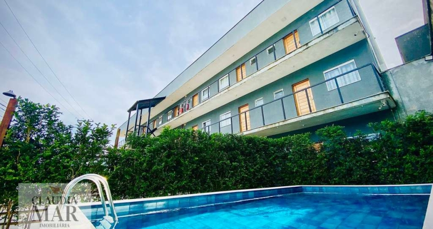 APTO 2 QUARTOS, BEM DECORADO EM COND. COM PISCINA-UBATUBA