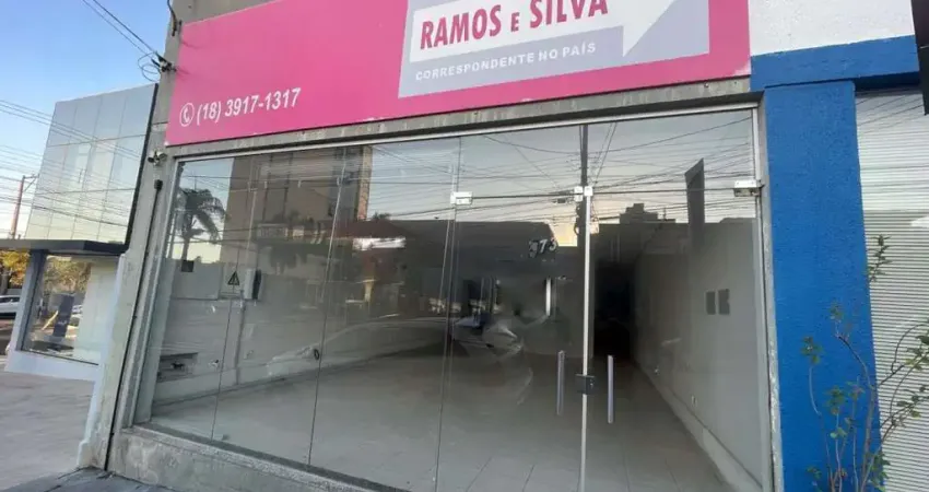 Salão comercial para locação em presidente prudente, centro, 2 banheiros
