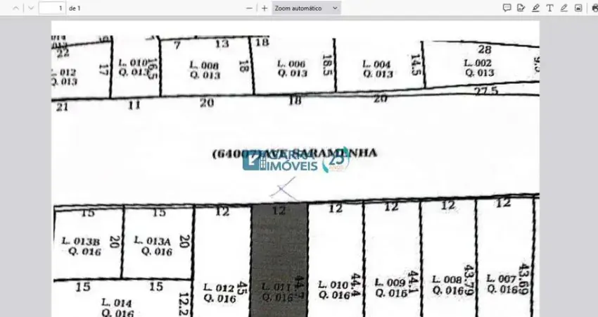 Terreno à venda na Avenida Saramenha, --, Guarani, Belo Horizonte