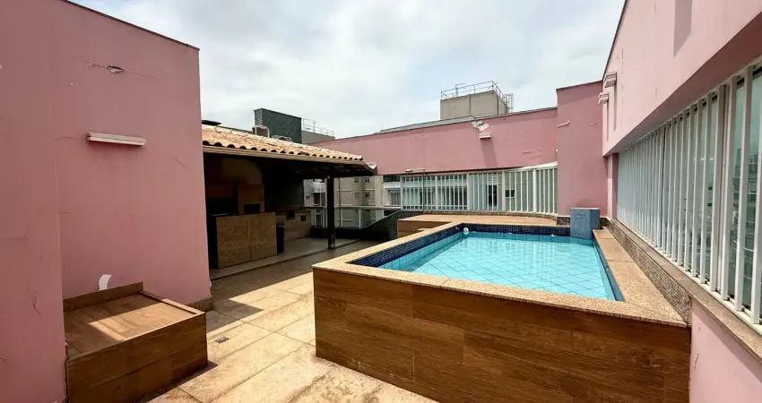 Cobertura duplex com 252 m2, cinema, piscina a 1 quadra do mar em jardim camburi-vitória/es