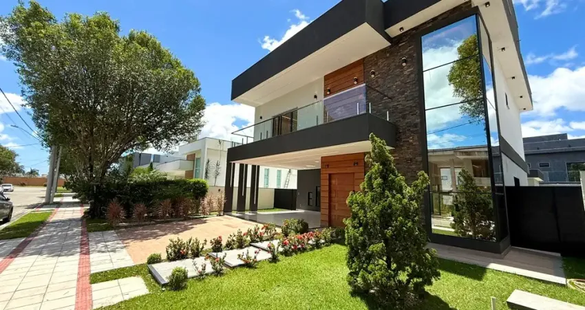 Duplex 4 suítes, closet, hidromassagem, piscina, churrasqueira , 340 m2 de área construída - alphaville jacuhy