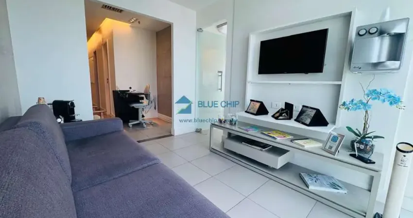 Sala para venda no edifício blue chip - barra da tijuca, com 59 m² por r$590.000,00