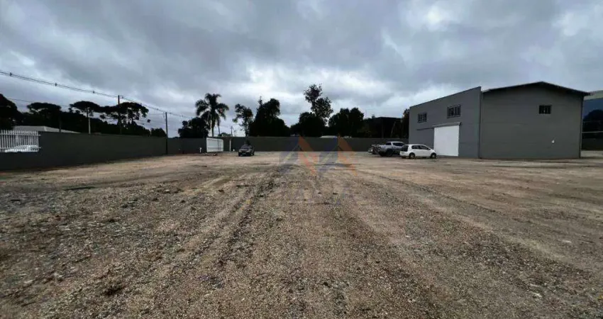 Pátio de 6 mil m² e barracão 216 m² por R$ 14.000/mês mais taxas- Ouro Fino - São José dos Pinhais/PR
