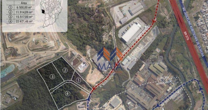 EXCELENTE AREA INDUSTRIAL  NA REGIÃO DA CIDADE INDUSTRIAL DE CURITIBA