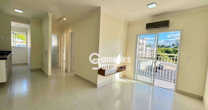 Apartamento com 2 dormitórios para locação em Vinhedo, com armários planejados, ar-condicionado, cooktop instalado e sacada com vista. Pronto para mor