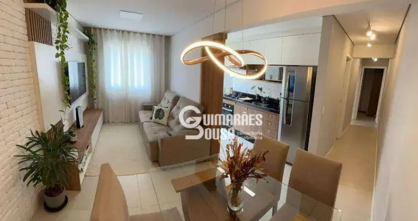 Apartamento com 2 dormitórios para alugar, 54 m² por r$ 2.575/mês