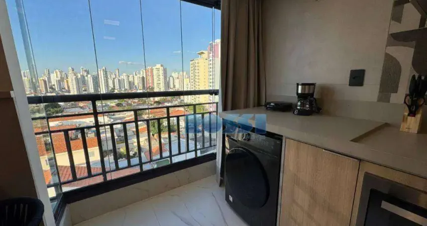 Apartamento com 1 dormitório para alugar, 26 m² por R$ 4.500,00/mês - Mooca - São Paulo/SP