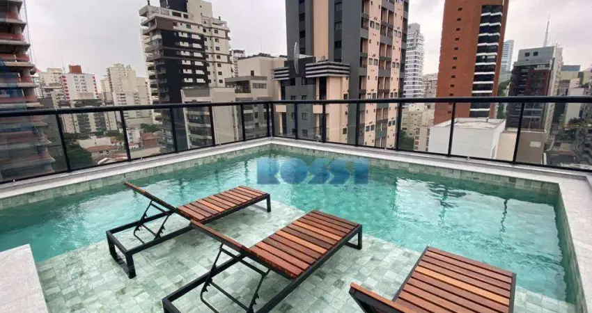 Apartamento com 1 dormitório para alugar, 30 m² por R$ 4.080,00/mês - Pinheiros - São Paulo/SP