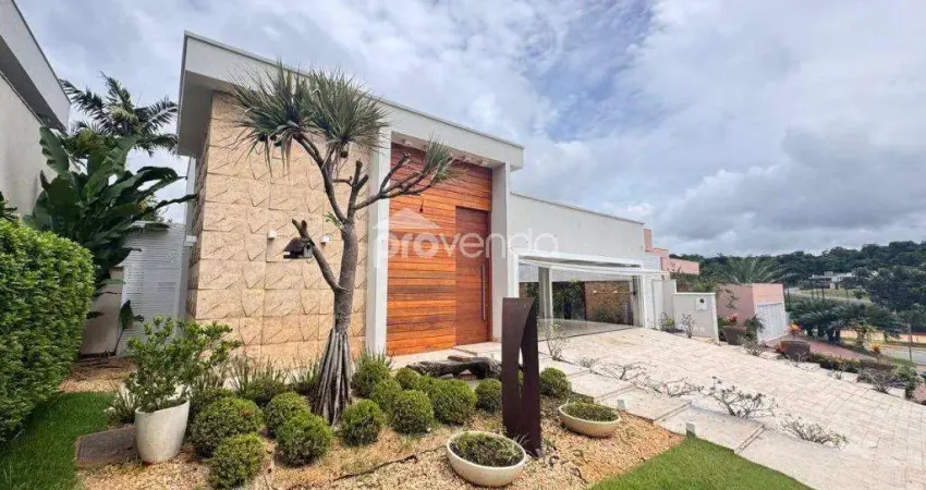 CASA 04 SUÍTES PLENAS - ÁREA CONSTRUÍDA 420m² - TERRENO 693m² - CONDOMÍNIO JARDINS MILÃO