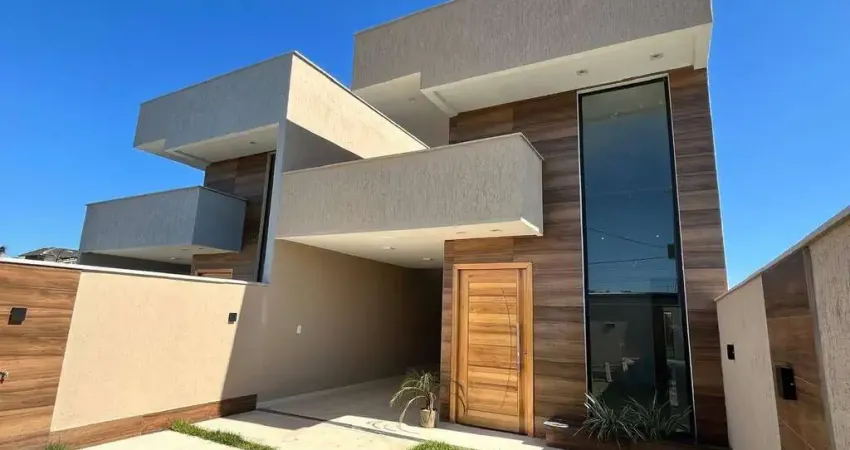 Excelente Casa 3 Quartos (1 suíte) estilo moderna, com churrasqueira no Jd. Atlântico Leste