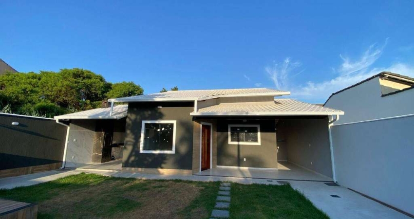 Excelente Casa de 1° locação c/ 3 quartos à venda, 130 m² por R$ 790.000 - Jardim Atlântico Oeste (Itaipuaçu) - Maricá/RJ