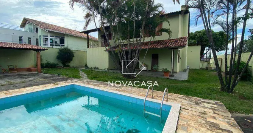 Casa com 4 dormitórios para alugar, 1288 m² por r$ 12.000,00/mês - santa amélia - belo horizonte/mg