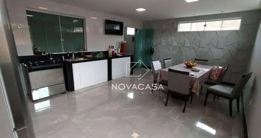 Casa com 3 dormitórios para alugar, 129 m² por R$ 3.534,00/mês - São Benedito - Santa Luzia/MG