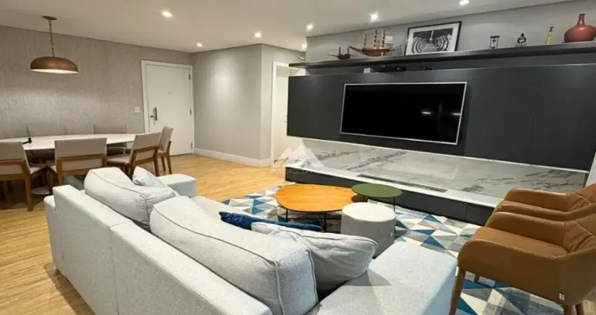 Apartamento ensolarado, semimobiliado com 3 suítes à venda