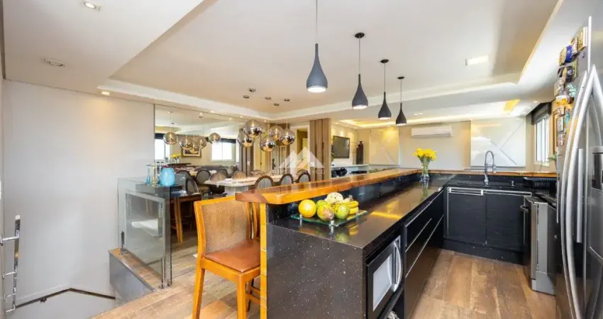 Cobertura dúplex pronta para morar no água verde com terraço e 3 vagas á venda