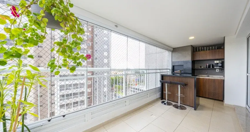 Apartamento mobiliado com 3 suítes 2 vagas e sacada com churrasqueira em condomínio clube á venda