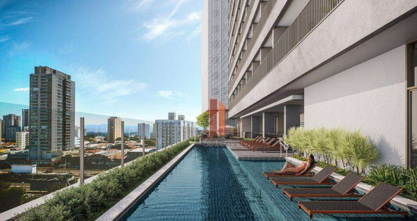 Flat com 1 dormitório à venda, 25 m² por R$ 651.000,00 - Quarta Parada - São Paulo/SP