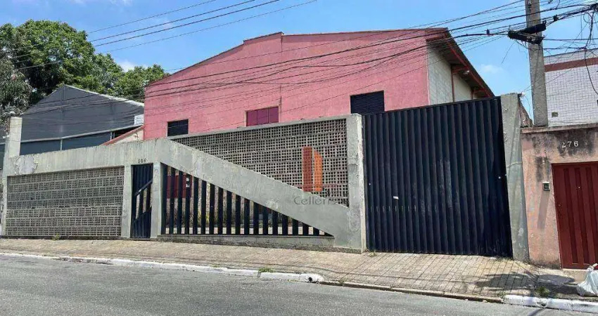 Galpão para alugar, 800 m² por r$ 20.319,00/mês - vila antonieta - são paulo/sp