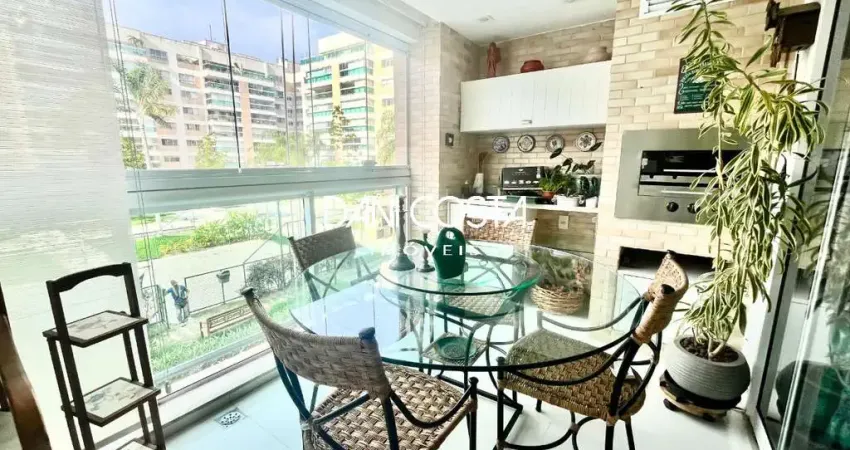 Apartamento no vistta laguna na barra da tijuca: 3 quartos, 2 suítes, 2 salas, 3 vagas de garagem e 194m² de puro conforto!
