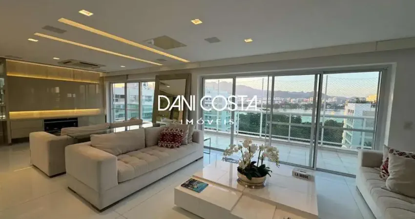 Cobertura linear na Barra da Tijuca, Rio de Janeiro, Vistta Laguna: Cobertura com 3 quartos, 3 suítes, 366m².