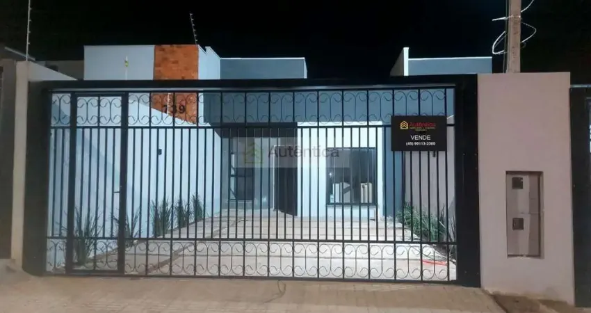 Casa para venda em cascavel, veredas, 2 dormitórios, 1 suíte, 2 banheiros, 2 vagas