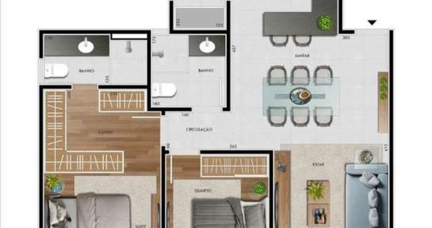 Apartamento com 2 quartos à venda na Rua Castelo de Abrantes, --, Castelo, Belo Horizonte
