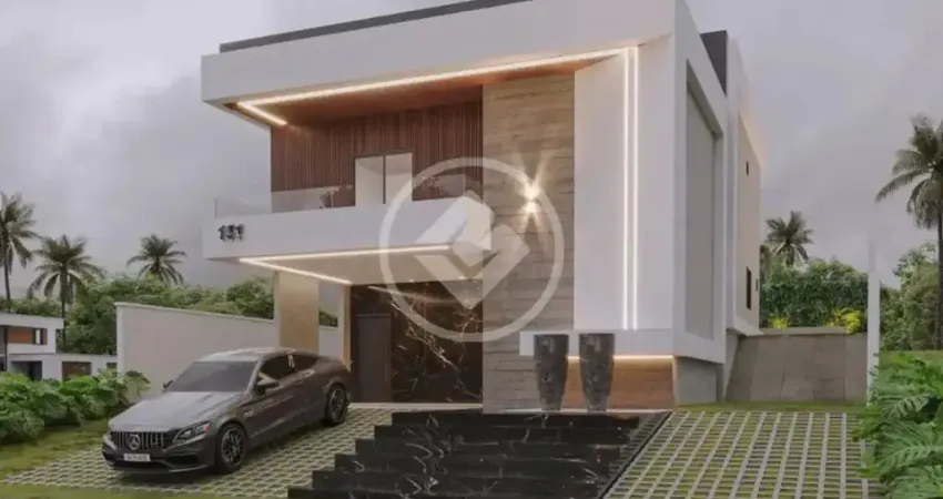 Casa em condomínio com  240 m2 de área -  fase final de acabamento