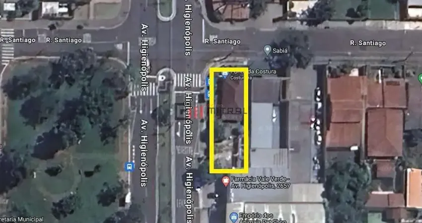 Terreno ZC6 no alto da Av. Higienópolis, 408 m2, à venda - R$. 3.400.000,00,  Guanabara, Londrina,