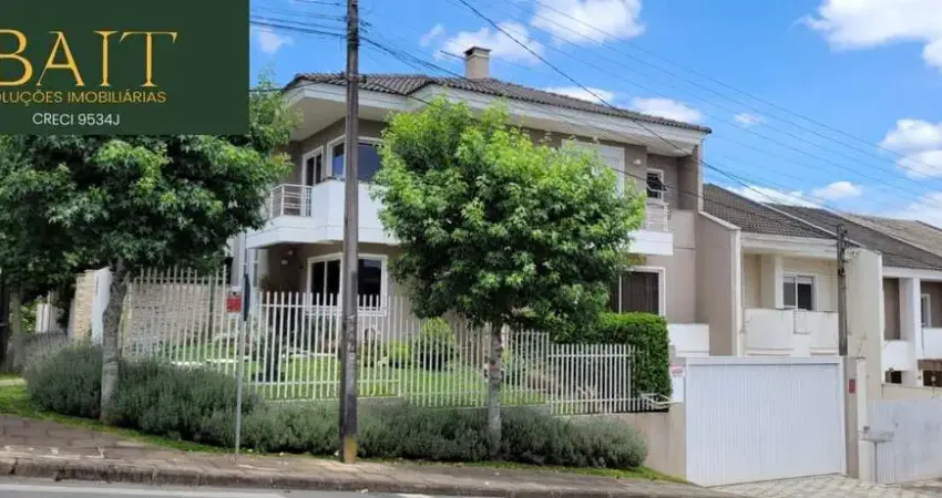 Sobrado para pessoas exigentes à venda em campo largo-pr: 4 quartos, 1 suíte, salas, lareira, 3 banheiros, 4 vagas de garagem, 281,00 m².