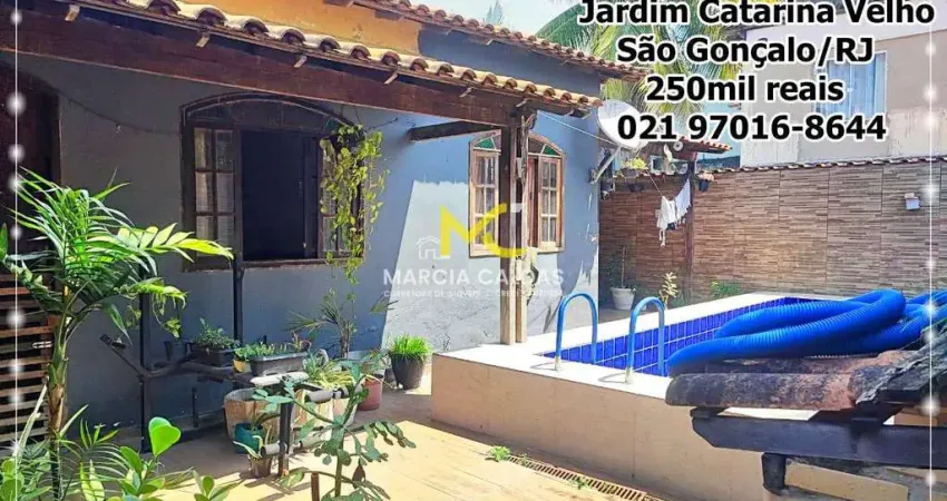 Casa com 3 quartos, jardim catarina, são gonçalo - r$ 250 mil, cod: 401