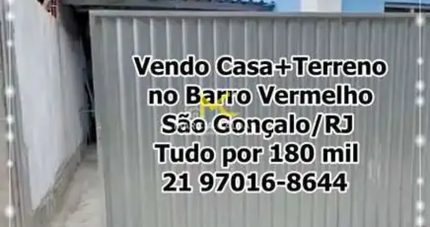 Casa com 2 quartos, barro vermelho, são gonçalo - r$ 180 mil, cod: 403