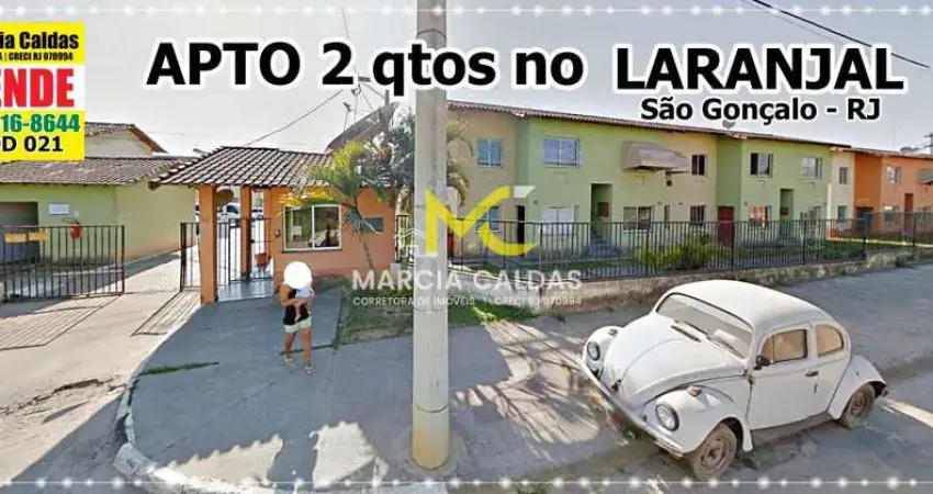 Apartamento com 2 quartos, laranjal, são gonçalo - r$ 95 mil, cod: 409