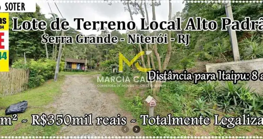 Terreno à venda na Serra Grande, Niterói 