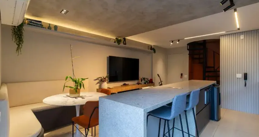 Duplex para venda em Moema com 2 quartos, sendo 1 suíte, 58m²